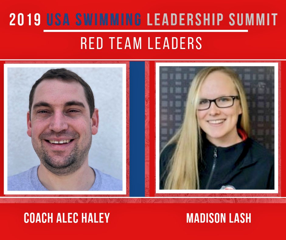 ForwardProgAC's tweet photo. It's Friday and we would like to recognize and thank our Red Color Team Leaders. Alec and Madison will be facilitating at the upcoming 2019 @USASwimming Leadership Summit! 

#LeadershipLanes • #FPProud https://t.co/RHl5maNSfn