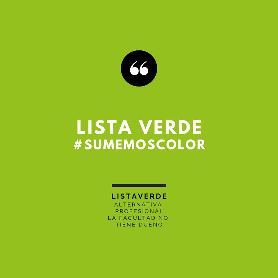 ListaVerde_ok's tweet photo. ¿Sabías que desde hace varios años no hay minoría dentro del Claustro de Graduados?
Este año: SUMEMOS NUEVAS VOCES y NUEVAS IDEAS
#SumemosColor #PensáEnVerde #VeníAVotar
@Sanchezrcomuna5 @JavierPeralta_ @noetorres88 @abelacoa https://t.co/tsvrcI9vxf