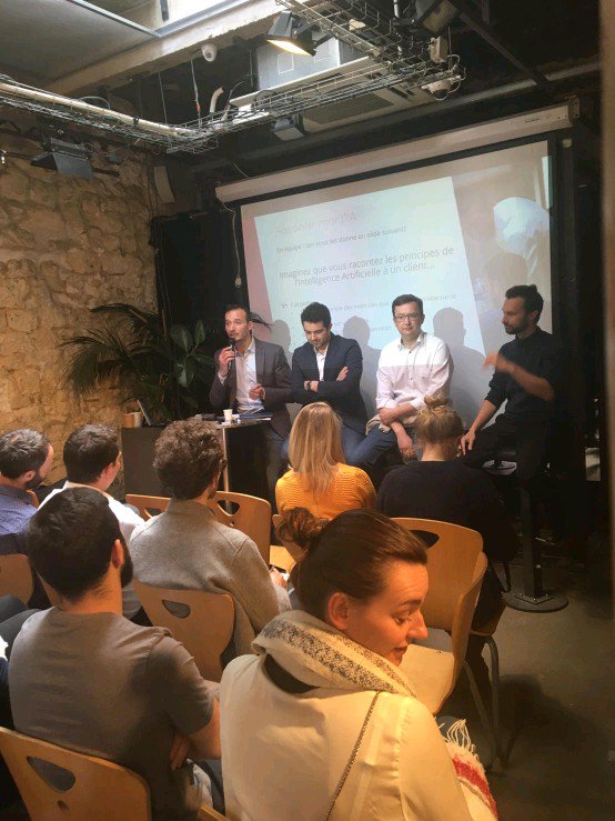 Erwann_TISON's tweet photo. Un plaisir d'être intervenu sur la table-ronde "#IA et humanité" pour présenter "les robots, mon emploi et moi" et débattre des effets de la révolution numérique sur le travail, lors de la 1ère journée Innov'days organisée par @ADVENTSC 👍 https://t.co/aLxiNk8h7g