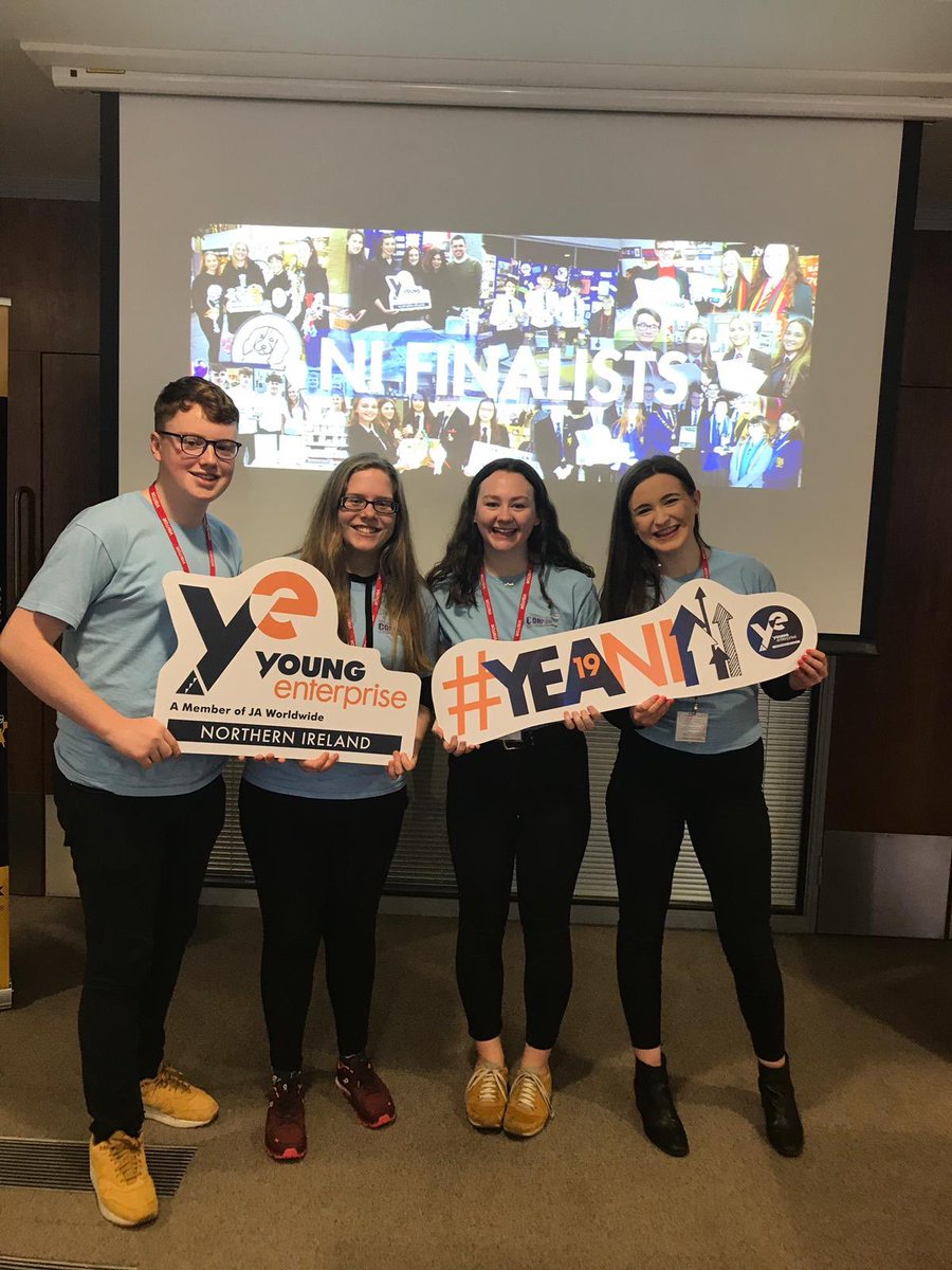 FSLnews's tweet photo. This year’s Young Enterprise team @compressocups presenting at the Northern Ireland Finals! https://t.co/BLcnn0zdnA
