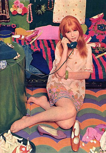 Jane Asher, in her psychedelic bedroom circa 1967  (Happy Birthday Jane)   