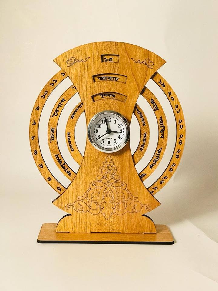 RangdhanuDesign's tweet photo. Wooden Bangla Perpetual Calendar with clock.
Minimum Qty 100 pcs
Price 390/- per.

For details 📞 01941312612 or 01978312612 https://t.co/DDEZ5ePuog