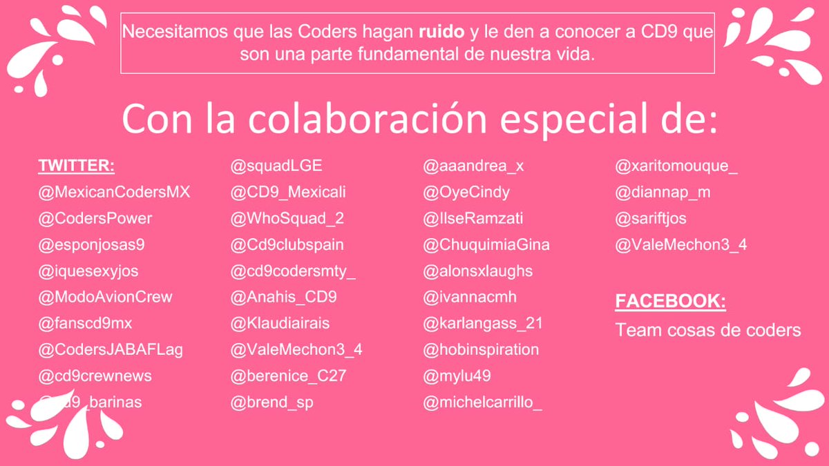 ivannacmh's tweet image. 📢📢📢📢📢📢📢📢
Reportense todas las CODERS !!!
Necesitamos su ayuda !!
#CODERPOWER
@CD9
RT❤️ RT ❤️RT❤️ RT❤️ RT
