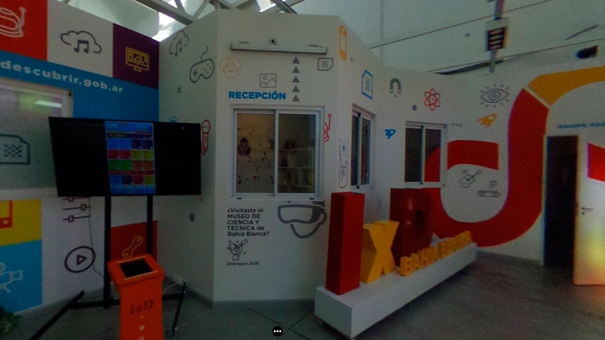 Bahia360's tweet photo. #Ahora podés recorrer en 360º @ixdbahia, el lugar que los más chicos tienen para acercarse a la ciencia en Bahía Blanca. https://t.co/lgjpOV37Fn https://t.co/4iHymuR765