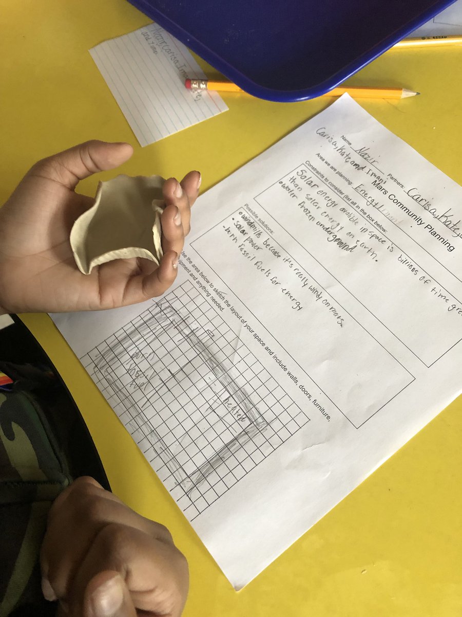 JustineAllen20's tweet photo. Beiginning stages of our Mars Environment! Drafting and Modeling so we can 3 D Print! #rberoadrunner #CenterSD https://t.co/fkn2CUfWDs