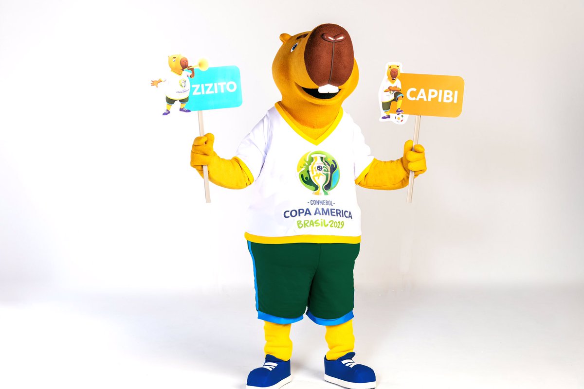 luzogaib's tweet photo. Capivara será mascote da Copa América. Você poderá votar no perfil @CopaAmerica para escolher o nome até o dia 12 de abril #TeamZizito #TeamCapibi #CopaAmérica https://t.co/bemdgWNVd1