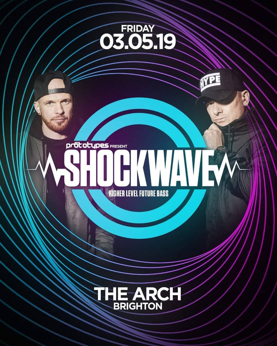 03.05.2019 We launch our brand new event #SHOCKWAVE in our hometown #Brighton (of course) @thearchbrighton . It's time to do it our way! ⚡🌊 Tix available <a href="/skiddle/">Skiddle</a>: bit.ly/2OR0mbn
