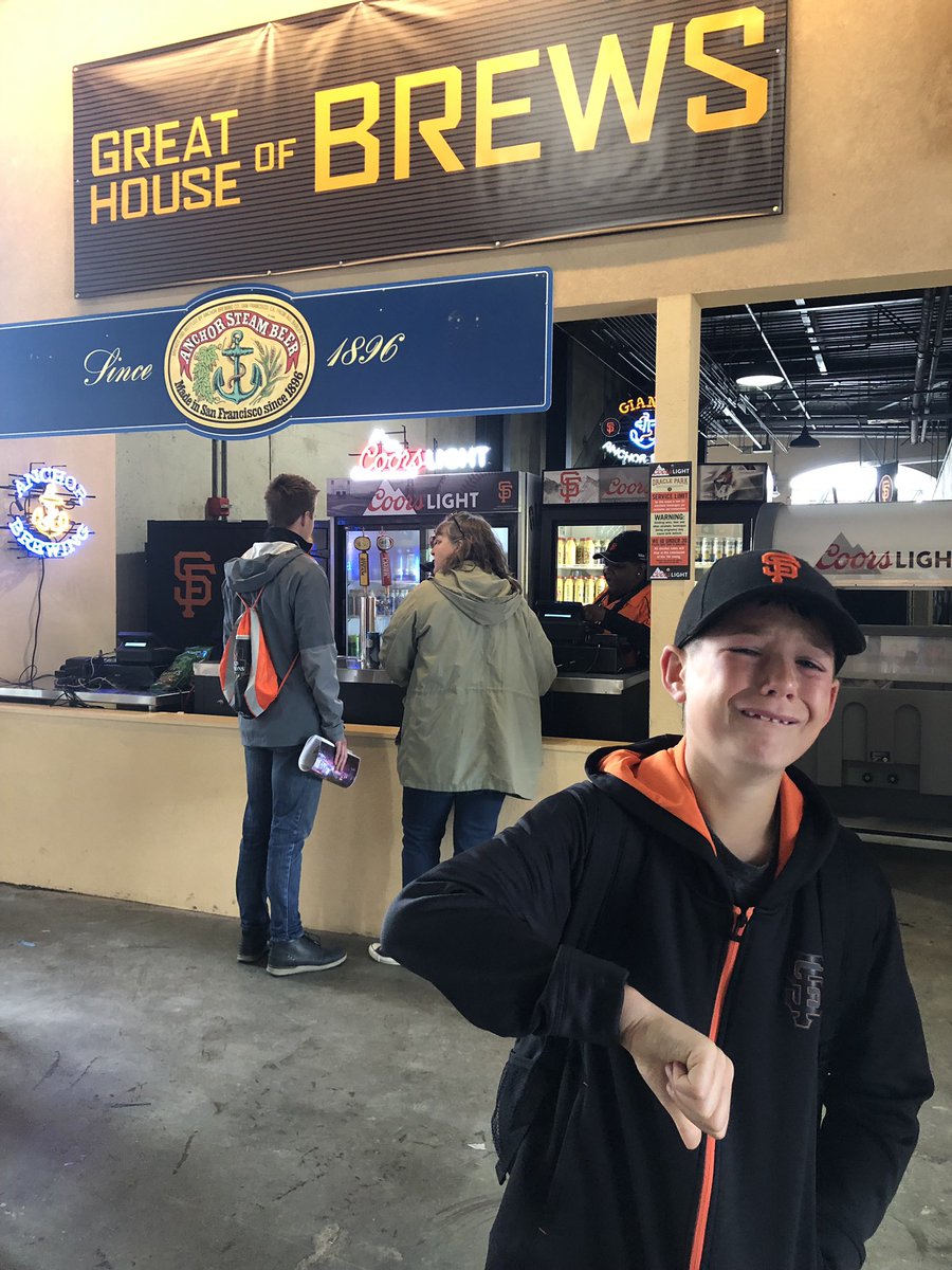 michaelpaskin's tweet photo. @SFGiants My son has been crushing wiffle balls here for the last 5 opening days. Now he’s crushed that the cage is gone. Please bring it back for the kiddos! https://t.co/kbsyZinlZl