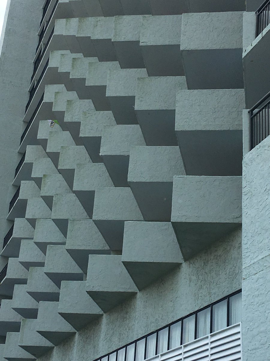 The new Myrtle Beach Maximum Security Prison fits in nicely with the brutalist architecture of the other hotels there.