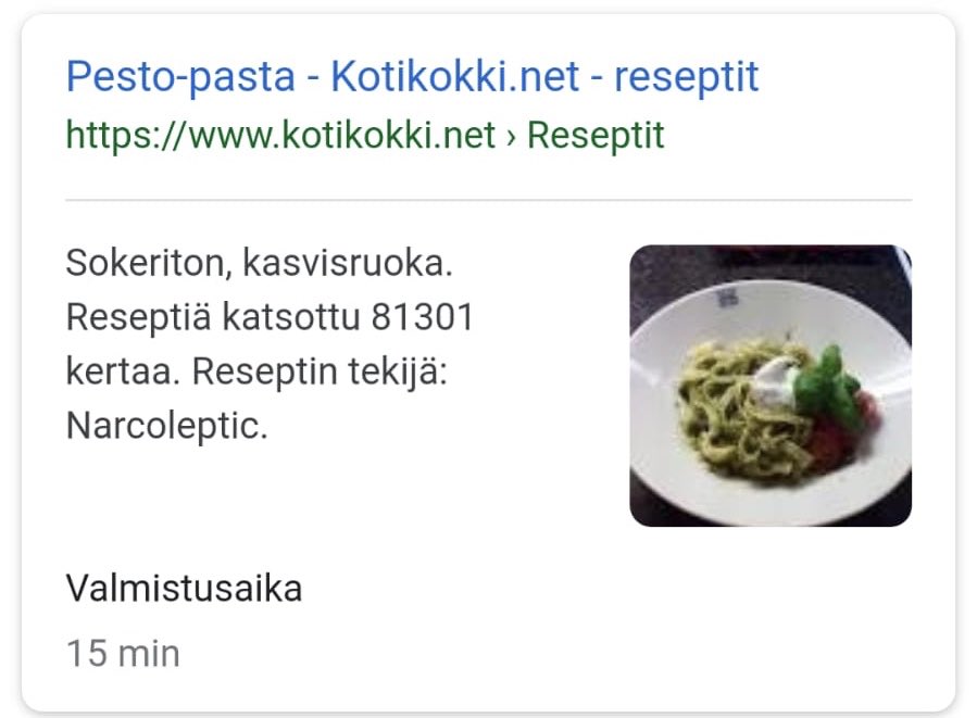 MatleenaI's tweet photo. Musertavia uutisia näin vaalien alla: suomalaiset ovat katsoneet kotikokin pestopasta-reseptiä yhteensä 81301 kertaa. https://t.co/RLpGDm7VSA
