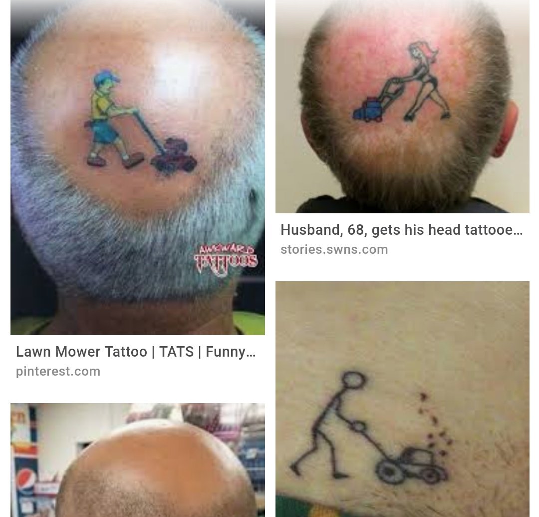 Bald Face Tattoos Badass People Have Tattooed Eyes on the Back of Their  Heads