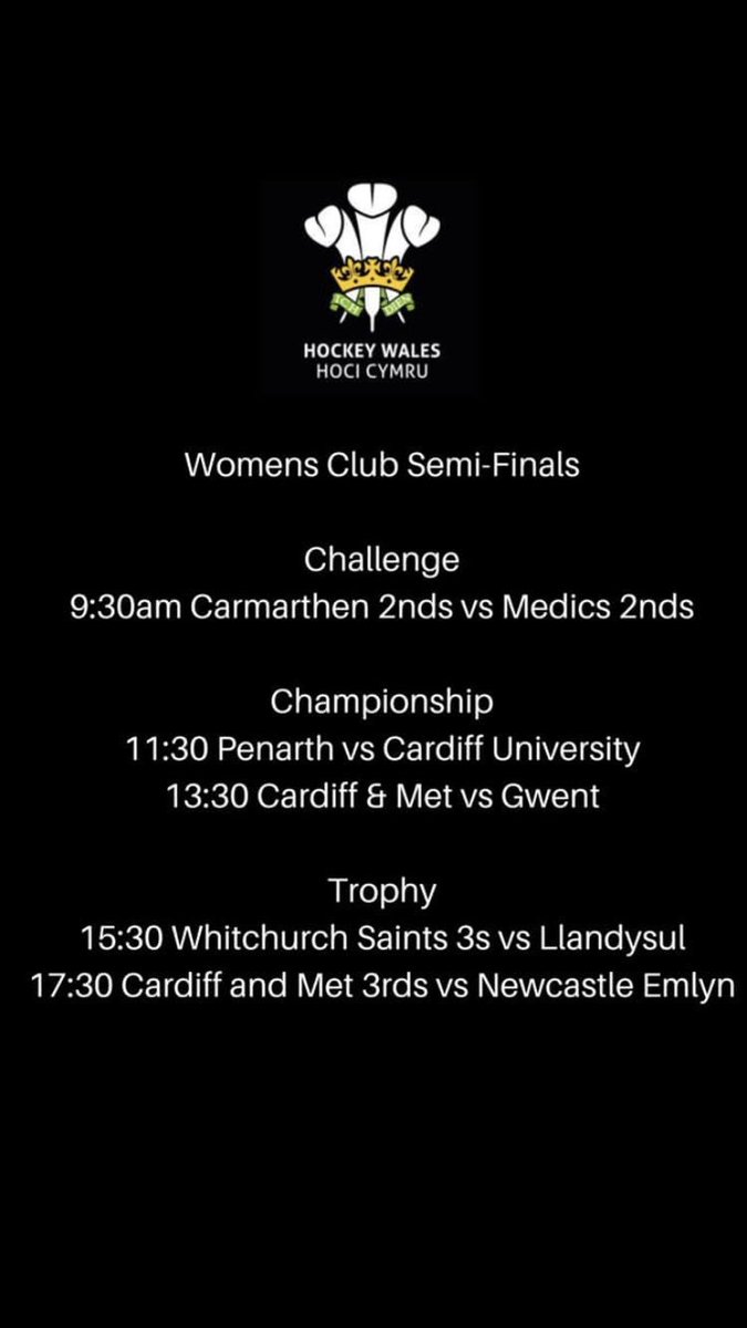 HociLlandysul's tweet photo. Gêm gyn-derfynol Cwpan Troffi Hoci Cymru fory yng Ngerddi Soffia erbyn 3ydd tîm Seintiau’r Eglwys Newydd. Dewch i gefnogi

@HockeyWales Trophy Competition Semi-final tomorrow in Sophia Gardens against @Whitchurch_HC 3rds

#CmonLlan https://t.co/Oq0bzpcNvO