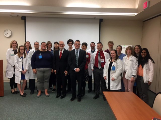 BPSweb's tweet photo. BPS Executive Director, Bill Ellis visits the Pharmacy Department staff at Miami Valley Hospital in Ohio.
#BPS #Pharmacy #AdvancedPatientCare https://t.co/PjJrjCsPay