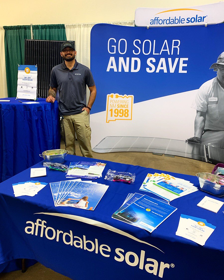 ThinkABQSolar's tweet photo. Come and visit us this weekend at the Home and Garden Show at the Expo Center, Saturday & Sunday 10:00 a.m. to 5:00 p.m.
We would love to see you! #GoSolarandSave #AffordableSolar
More Info: https://t.co/J76m4m2EgY https://t.co/daZoNhP57Q