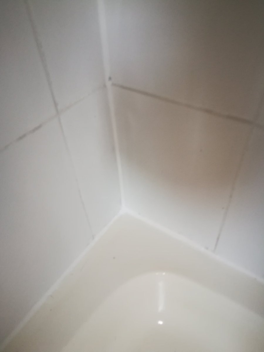 Before and after. Night and day <a href="/MapeiUKLtd/">Mapei UK Ltd</a> 100white grout and @Rubi_UK_IRE Scraper. Grout still drying out but came up brilliant white....