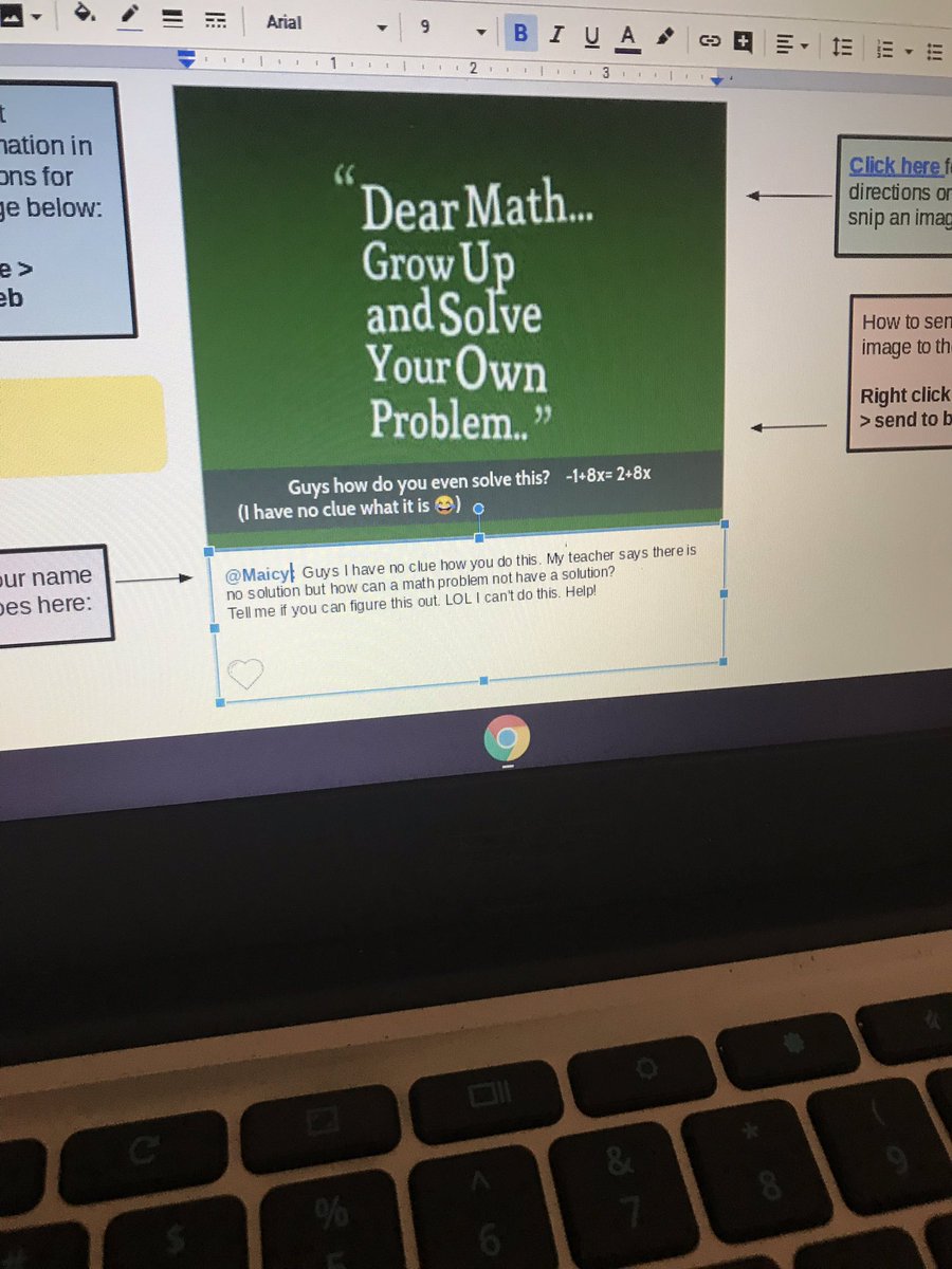 D300Digital's tweet photo. 7th grade Ss chose their own math adventures today! Using choice boards in #GoogleDrawings, they created their own learning paths to practice 2-step equations. Awesome digital and paper options! #studentchoice #d300learns #d300dlc @APascoEdTech @WestfieldWolves @JSitkie https://t.co/USCQGzzCyp