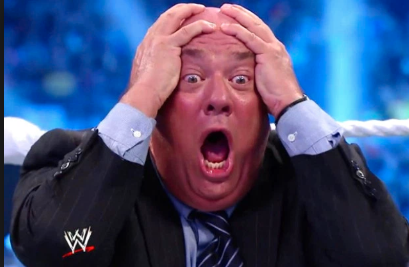 JimmyTraina's tweet photo. It's been 5 years since The Undertaker's WrestleMania "streak" ended and we were treated to a vintage @HeymanHustle reaction. https://t.co/bvRZIbJLuH