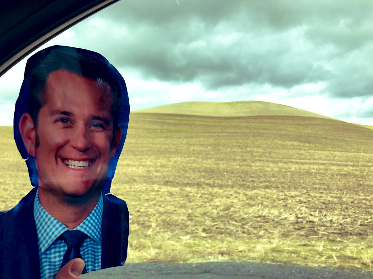 BMacTV's tweet photo. Thanks for a great trip @WSUPullman & @MurrowCollege. It was an honor to contribute to #Symposium44. Next time @BrennaKellyNews and I will bring the real @NickKrupke. #NickOnAStick had quite an adventure. #GoCougs https://t.co/tAe8Neqm1i