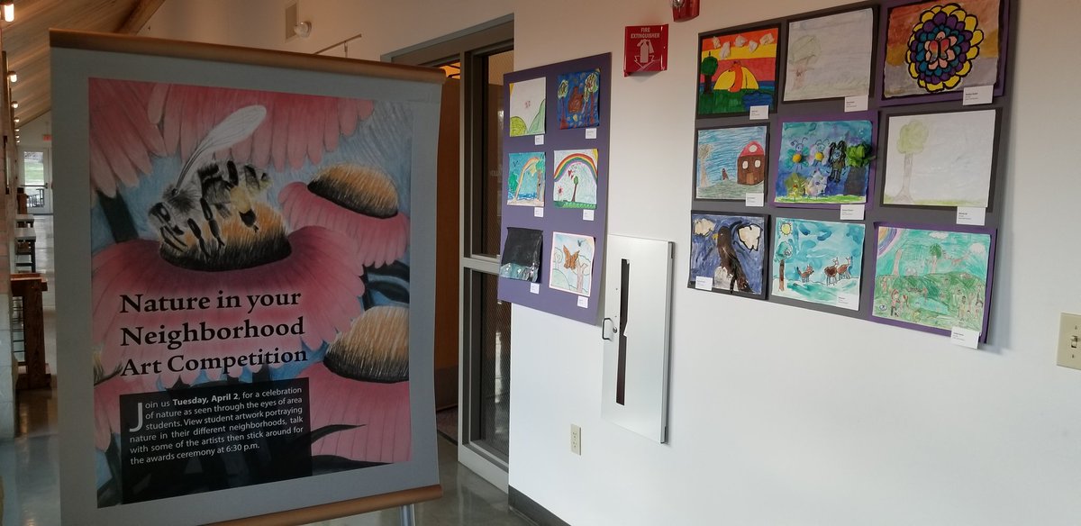 CreateWithCarr's tweet image. So proud of out students in the Nature in Your Neighborhood exhibition! Congrats to our 1st place and 3rd place winners! #icebulldogs #centersd @ICEBULLDOGS @CenterSD @gorman