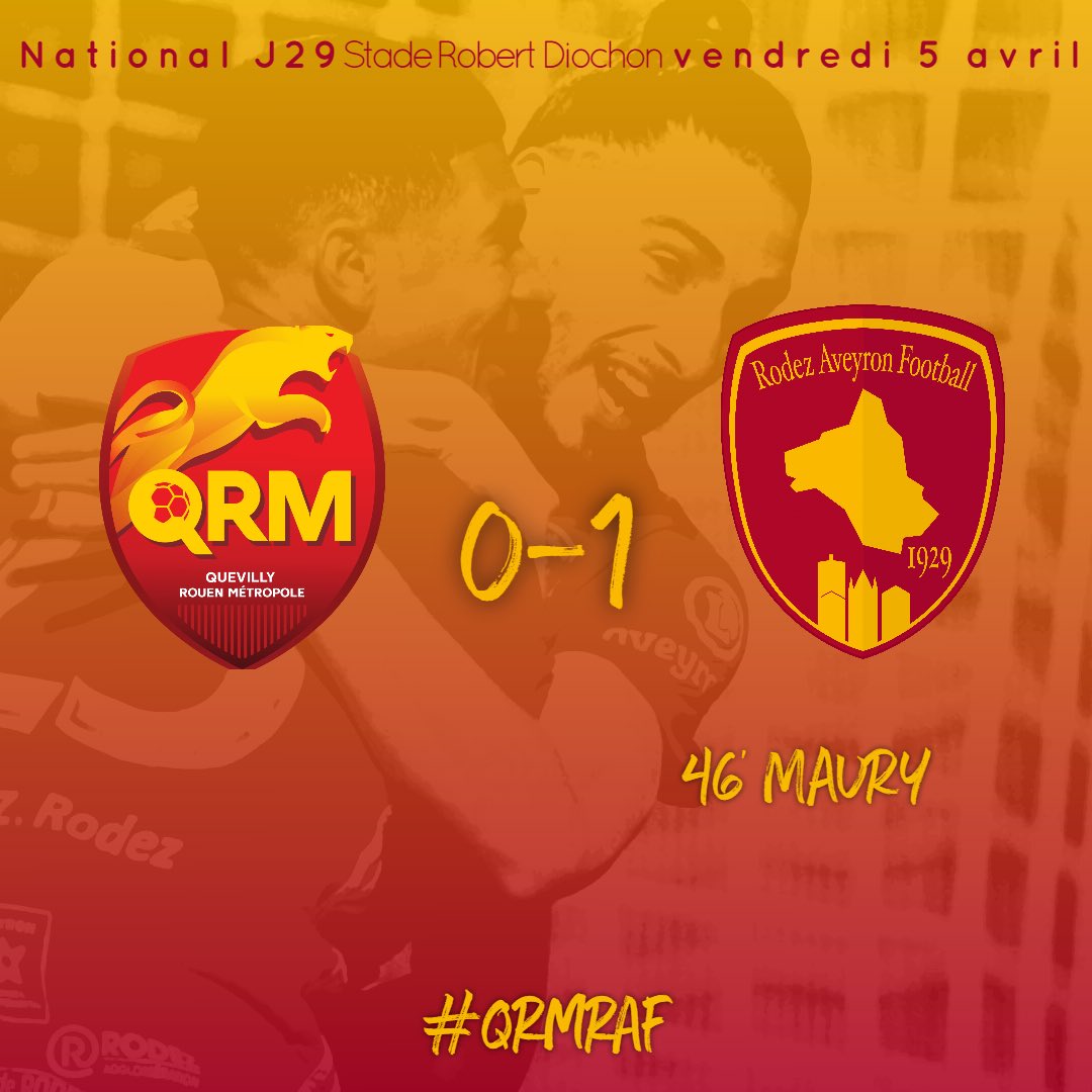 C’est TER-MI-NÉ ⌛️

Encore une bonne opération avec cette victoire 😅 

⚠️ 👉 En fonction du résultat de demain entre Laval et Le Mans, le Rodez Aveyron Football peut être officiellement promu en <a href="/DominosLigue2/">Ligue 2 BKT</a> 🤩