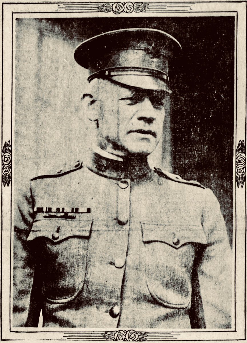 4/4/1919: another photo of Air Service Chief General Charles T Menoher in his visit to #Dayton today. Picture taken on the steps of the Dayton Engineers’ Club <a href="/EngineerClubDYT/">Engineer's Club DYT</a>. We’ll be dining with Col Deeds before seeing the Chief off to the train station.