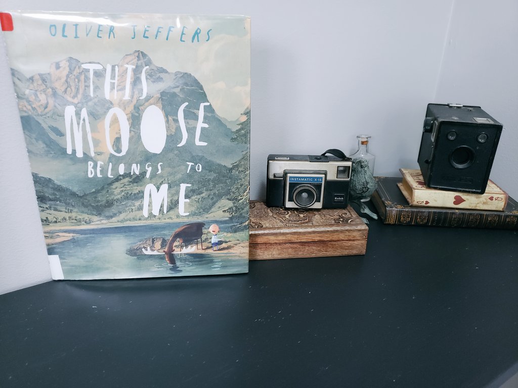 For #Fridayreads I'm sharing my current fav #picturebook ...
This Moose belongs to ME! By Oliver Jeffers
What are your Friday Reads #WritingCommunity ?  
 #PB