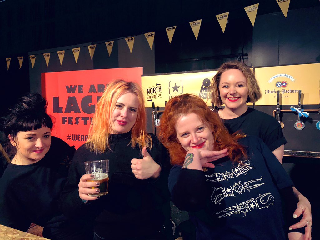 Nice to see these lovely ladies representing <a href="/CaveDirectNorth/">CaveDirectNorth</a> at an otherwise male dominated <a href="/WeAreLager/">We Are Lager</a> fest today. Thanks for the tips and tasters, girls!