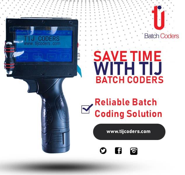 tijcoders's tweet photo. Are you satisfied with your batch coding printer. Tij Batch coders is your best option. https://t.co/xch5R4oI9j