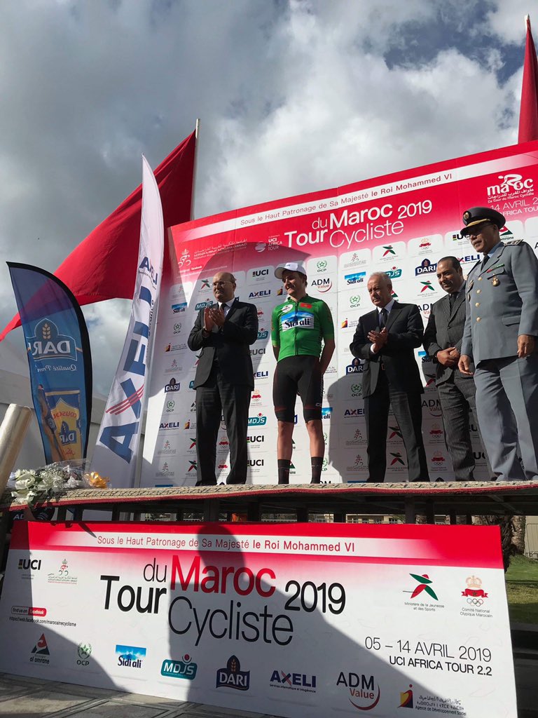 MEMILprocycling's tweet photo. #TourduMaroc stage 1 - WIN for @ben_h95 taking the stage from the break of the day 🏆 Tomorrow’s stage 2 is 140km from Tangier to Martil 🇲🇦 https://t.co/4KkEF6AxoE