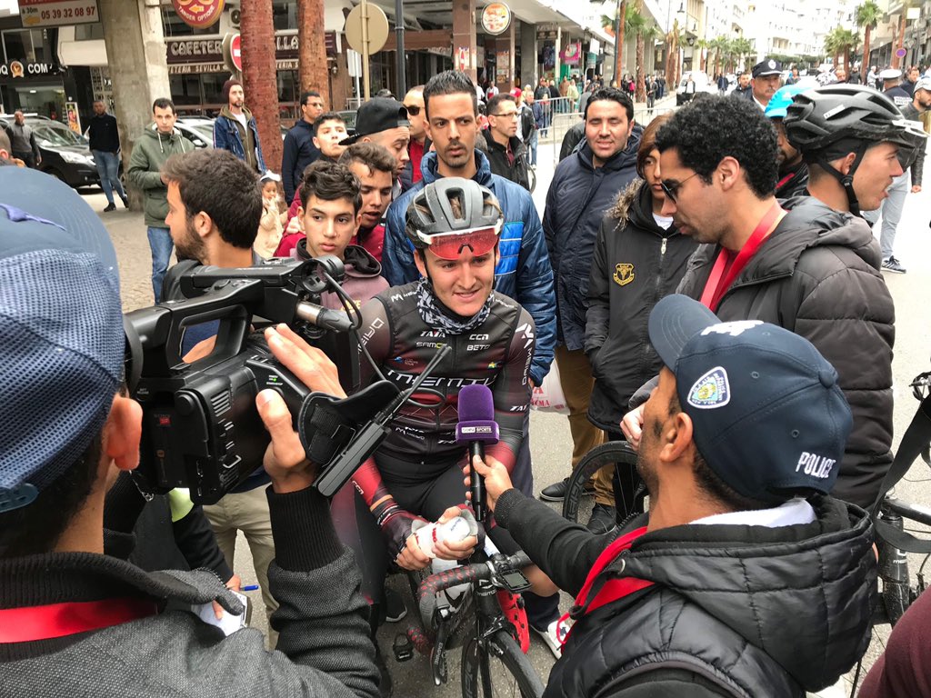 MEMILprocycling's tweet photo. #TourduMaroc stage 1 - WIN for @ben_h95 taking the stage from the break of the day 🏆 Tomorrow’s stage 2 is 140km from Tangier to Martil 🇲🇦 https://t.co/4KkEF6AxoE