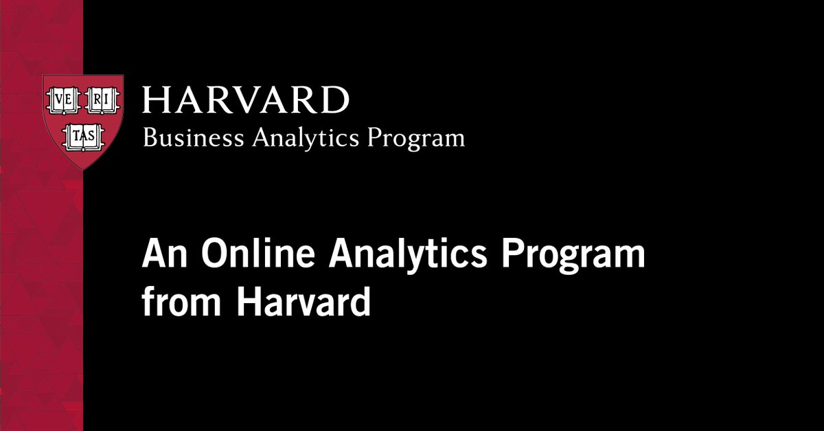 HarvardBizAn's tweet photo. This rigorous cross-disciplinary online program prepares leaders with the analytics, leadership, and strategy skills to drive better business outcomes. Complete in as few as 9 months. https://t.co/3lwPWM1hOp https://t.co/mF2AgJmDTX