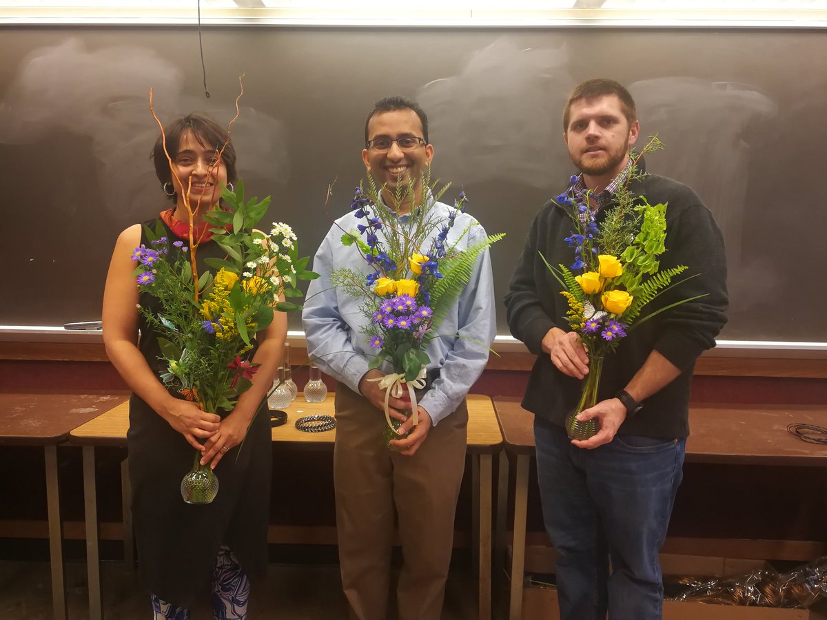 SomaliChaterji's tweet photo. Ag and Biological Engineering Assistant Professors: Me, @vermalab, John Evans: making time to "smell the roses", well! literally.. #AssistantProfessorLuncheons thank you @PurdueAgDean.. that was a breath of fresh air #WorkLifeBalance #PurdueAgWeek19 https://t.co/gxjA5bKRrG