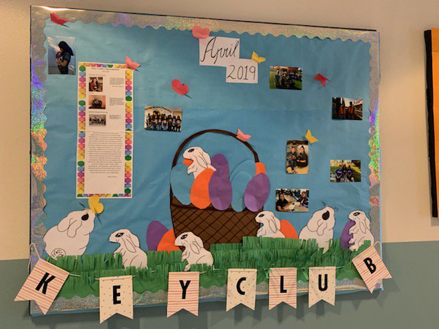 MECHS_Key_Club's tweet photo. Our April bulletin board is up! Check it out now for the latest events and some early Easter spirit 🐰 https://t.co/3GCjiBYAEF