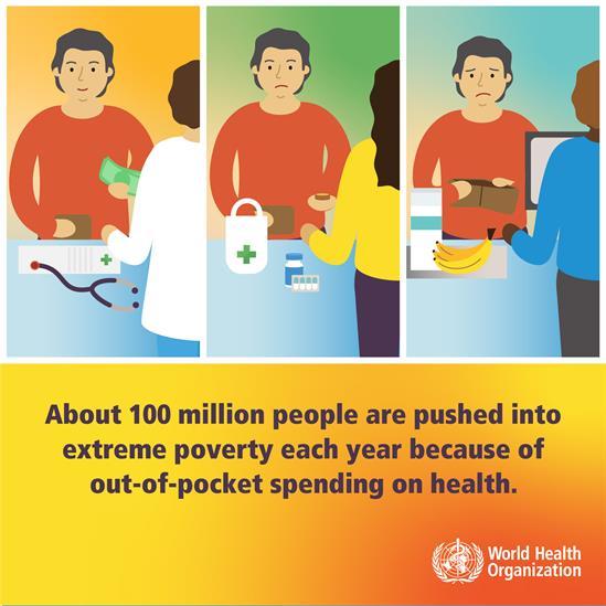 Millions of people are forced to choose between health care &amp; necessities like food or clothing. See how <a href="/WHO/">World Health Organization (WHO)</a> is working for #HealthForAll on Sunday's #WorldHealthDay. bit.ly/2X8P85G