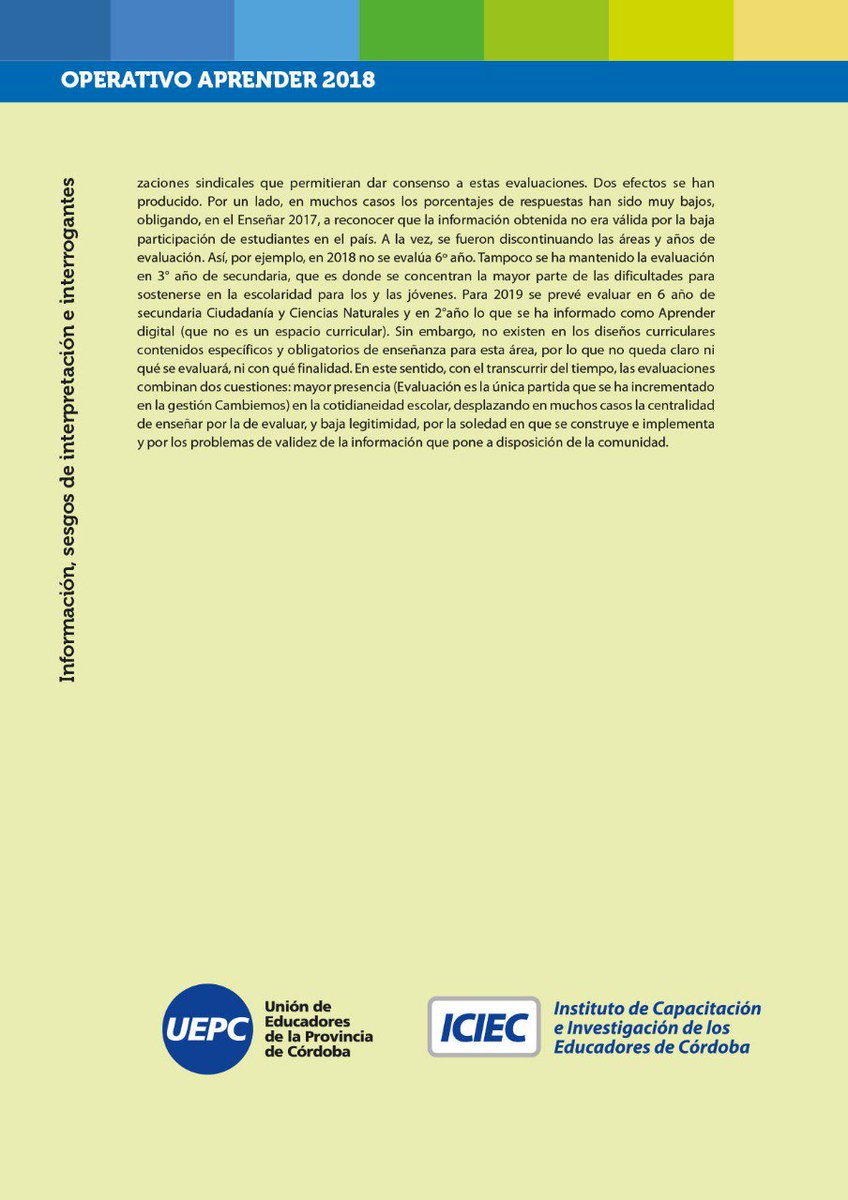 UEPC_oficial's tweet photo. #Aprender2018
‼ Ni estábamos tan mal ni vamos tan bien. La profundización de la desigualdad educativa podría evitarse. https://t.co/fq5s3IOBqS