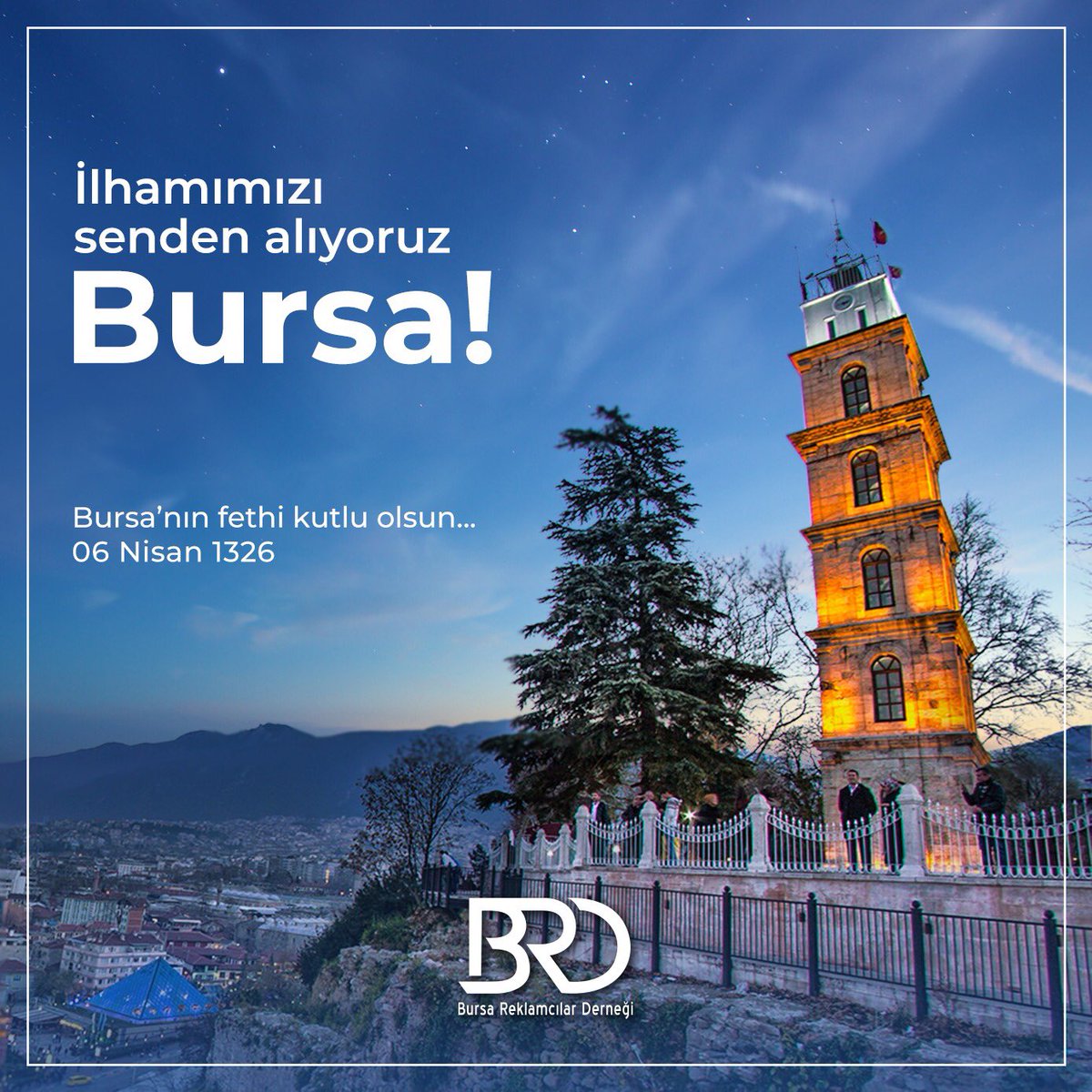 brdorgtr's tweet image. Bursa’nın fethi kutlu olsun. #BursanınFethi #BRD #BursaReklamcılarDerneği #Reklam #ReklamAjansı #Marka #Pazarlama #Brand #Marketing #Advertising #AdvertisingAgency #Creative