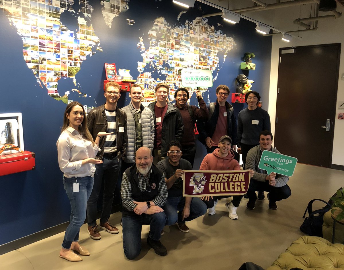 BCCSSociety's tweet photo. Huge thanks to @TripAdvisor for helping us host our first Coder Crawl!! Get HYPED for more tech company visits and panels next semester 🤩🤩🤩 https://t.co/WCTZUhoHGB