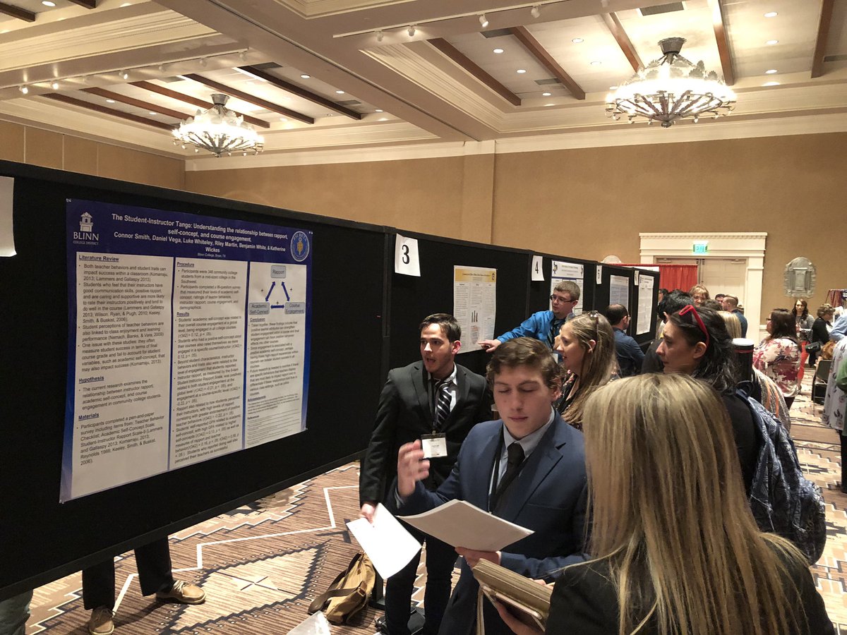 kwickesdancer's tweet photo. @BlinnCollege Psychology students did a fantastic job presenting their research poster at @SWPsychological Annual Convention! #blinnpsyc #psibeta https://t.co/m2JHWLZdg5