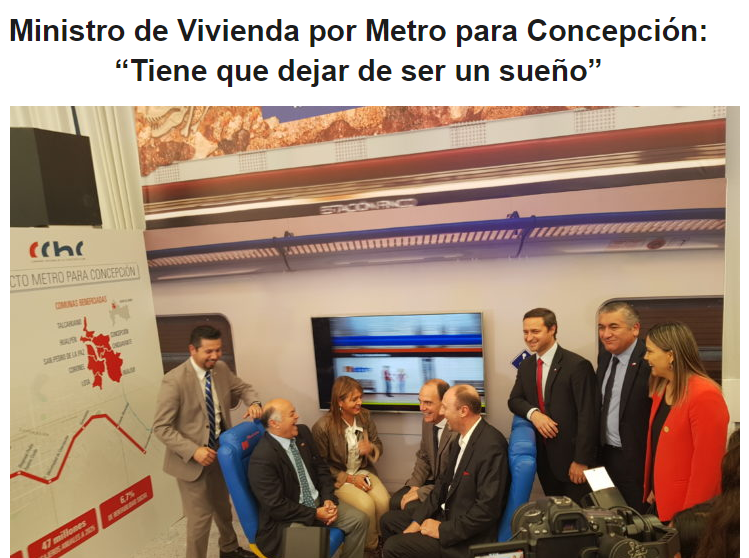 CChCConcepcion's tweet photo. Desde el jueves participamos en la #Finco2019, que tuvo su ceremonia de inauguración junto al Ministro de Vivienda y Urbanismo, donde avaló este proyecto y demostró su adhesión #ConceQuiereMetro #Muévetex1Metro https://t.co/LymbBl0U11 https://t.co/RqKK39vP7u