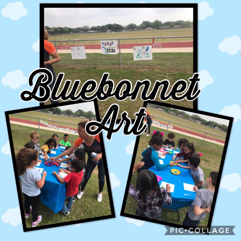 MrsMiedke's tweet photo. Amazing art at our Texas Bluebonnet Art station! #TexasWeek #LeopardsShine @CFISDLieder https://t.co/McOLUIywmJ