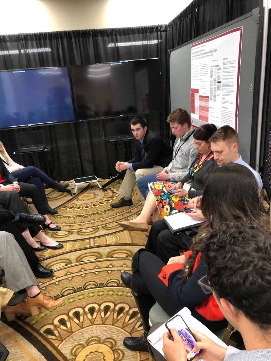 dalekuehne's tweet photo. Joshua Caruso receiving feedback on his epanel presentation at MPSA https://t.co/Z9ZfqUaTyI