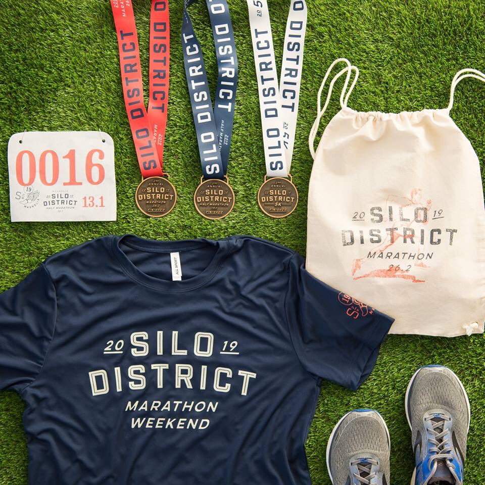 magnolia's tweet photo. Hey, Silo District Marathon runners—your gear has officially arrived! Spots are still available for the marathon, half marathon, and 5K, so get registered: https://t.co/jE8bw49CFa #SiloDistrictMarathon https://t.co/SMar1kRqz3