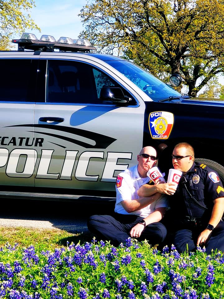 DecaturPD's tweet image. #BackTheBLUEbonnets #onlyintexas #policeofficers #wefinallygotaQT