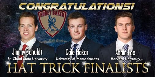 Jimmy-Toughest, Cale-Fastest, Adam-Smartest (Harvard-Overrated).         Yet, Jimmy is 3.8 in Finance. Top scorer, best defender, best PK’er, best body checker in the NCHC. The best captain in college hockey ever. Gave up millions to play Sr yr. Jimmy For Hobey.