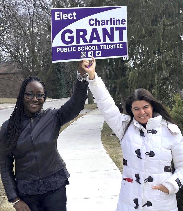 charlineGrant's tweet photo. Today Marisa Giulietti withdrew her @YRDSB trustee candidacy to endorse me. I am humbled by this, as I know we share the same passion to put education, parents &amp; students first! @YRDSBKids #progressineducation #votecharlinegrant #april25 #Maple #Woodbridge #Kleinburg https://t.co/iq34tE7sIf