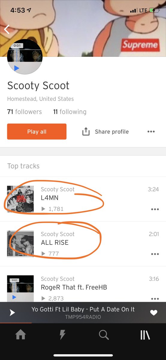 FTLscoot's tweet photo. Y’all help me get #L4MN to 2k &amp; #ALLRISE to 1k .. would really appreciate it!! RT or FAV #FTL #FocusTheLabel #LLD #Floridaboy #SouthMiami #HomesteadFl https://t.co/vqs94GF2hu