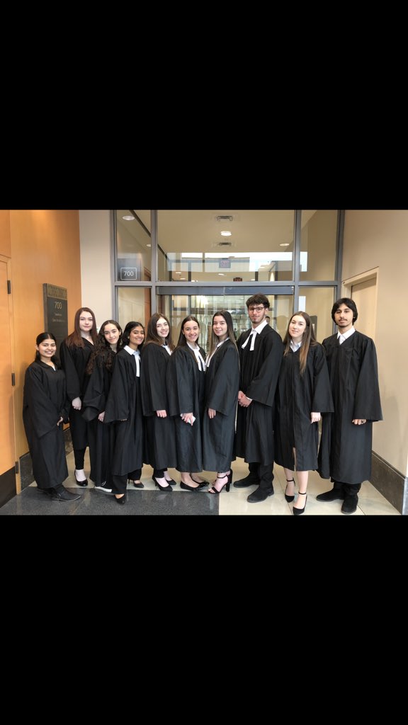 STMLawClass's tweet photo. Congratulations to 2019 STM Legal Knights who fought their way to the Final Round of the @OO_CMT Milanetti Mock Trial Cup and brought home the Silver Medal! #GoKnightsGo @OJEN_ROEJ @stmcss @HWCDSB @OBAlawyers https://t.co/pWVGyR0Pdf