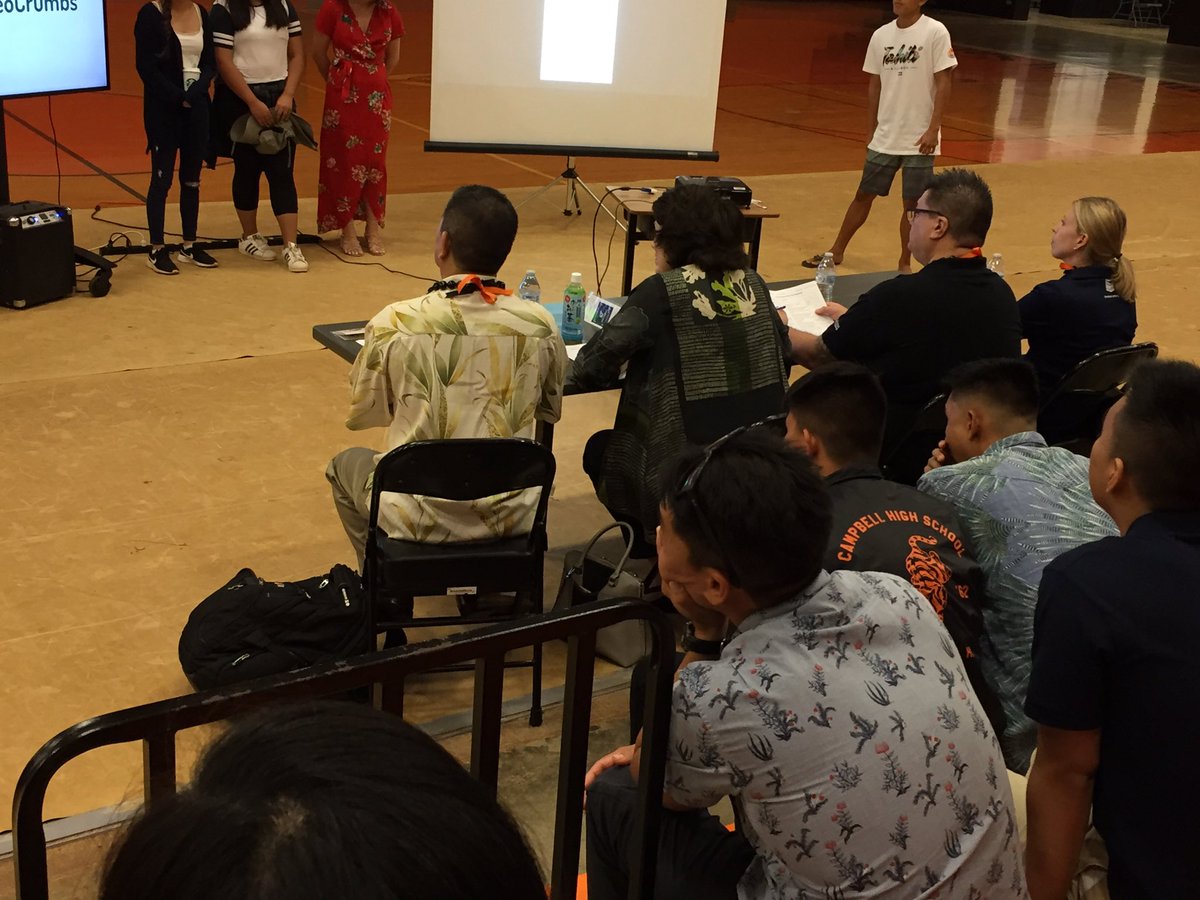 davidmmHI's tweet photo. Go @Campbell_Hawaii Sabers! Awesome #sharktank pitches from students on the apps they created in partnership with real local companies. Great work @DelosJustin! #CSForHI #CSforALL #HI4PublicEd #appdevelopment @ABCSharkTank https://t.co/CBlfFIenJL