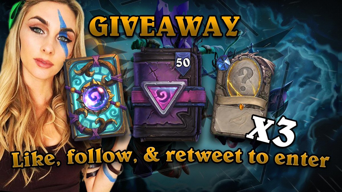 Want to win the Rise of Shadows 50 bundle pack?! Like + Follow + Retweet to enter! Will reveal 3 winners during Sunday Stream!! Will also give away 7 extra bundles to followers/subs during stream Saturday/Sunday 🙃 Thank you Blizzard for providing these <3