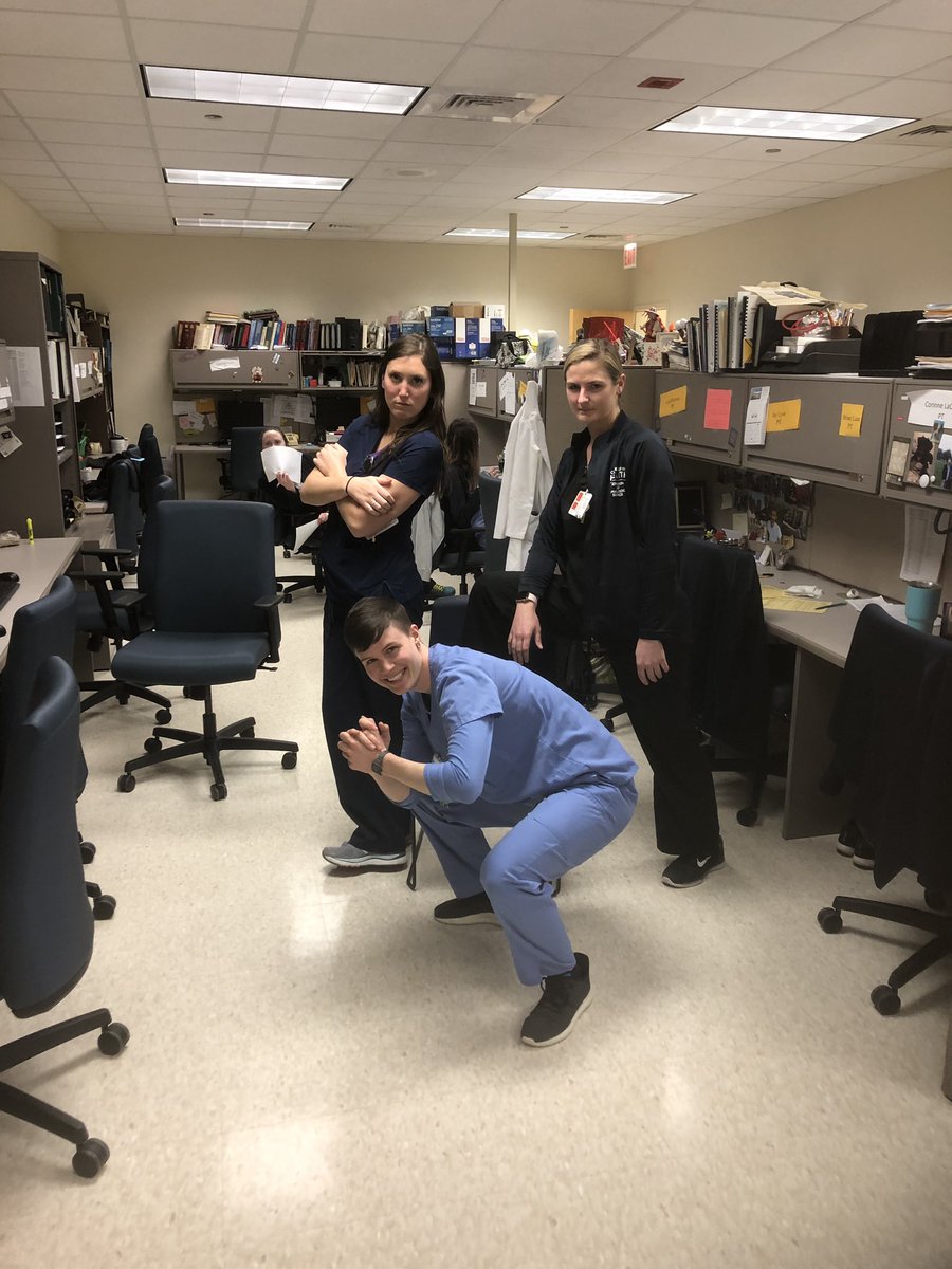 EmilyCaffeeDPT's tweet photo. Forever grateful to these Rehab Wizards for investing so much in my professional growth. Thank you for the acute care clinical gainz! π§ #soontobeDPT @NUPTHMS https://t.co/bZta2O6eIl